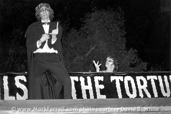 Mark Ferrell Knott's Halloween Haunt 1976 Mark Ferrell Pantomimes at Knott's Haunted Shack