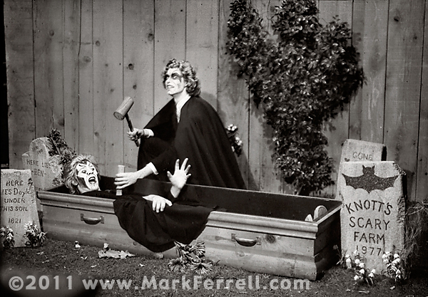 Mark Ferrell at Knott's Halloween Haunt 1977