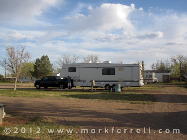 Mark Ferrell Sets Up At Fort Sumner RV Park Mark Ferrell Sets Up At Fort Sumner RV Park