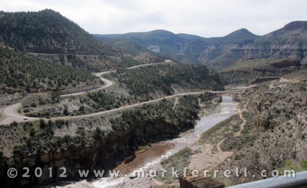 The Road Down Salt Creek Canyon in Arizona The Road Down Salt Creek Canyon in Arizona